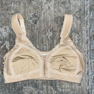 Front zipper supportive bra new